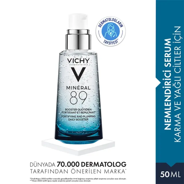 Vichy Mineral 89% Mineralizing Water Hyaluronic Acid Serum 50ml - 2