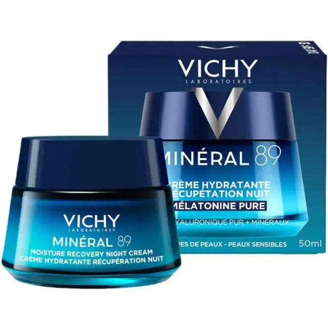Vichy Mineral 89 Moisture Recovery Night Cream - Nemlendirici ve Onarıcı Etkili Gece Bakım Kremi 50ml - 2
