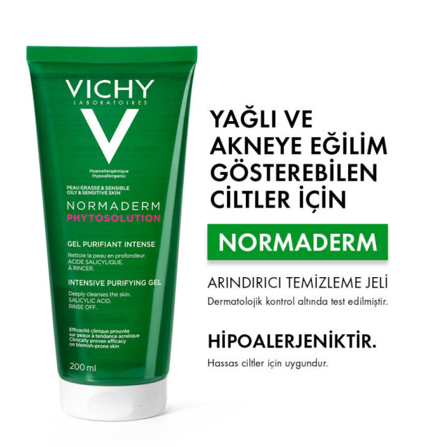 Vichy Normaderm Phytosolution Intensive Purifying Gel - Temizleyici Jel 200ml - 3