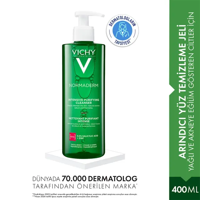 Vichy Normaderm Phytosolution Intensive Purifying Gel - Temizleyici Jel 400ml - 2