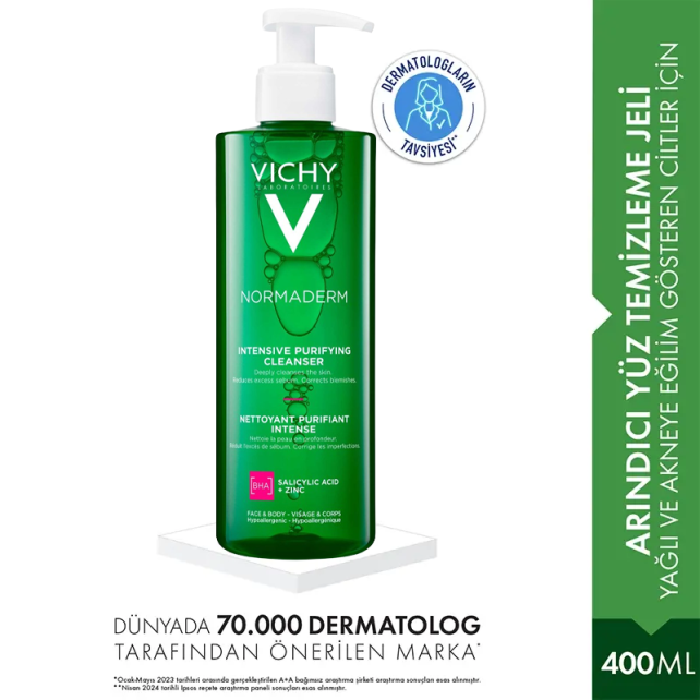 Vichy Normaderm Phytosolution Intensive Purifying Gel - Temizleyici Jel 400ml - 4
