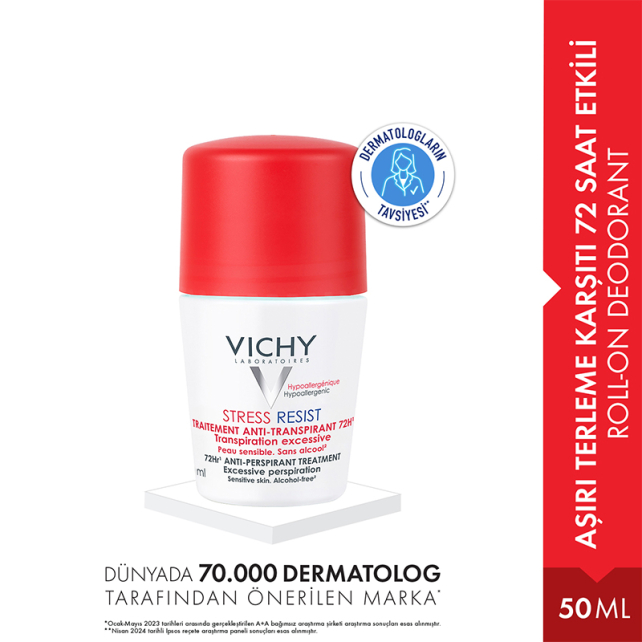 Vichy Stress Resist 72H - Terleme Karşıtı Deodorant Roll-On Yoğun Kontrol 50ml - 2