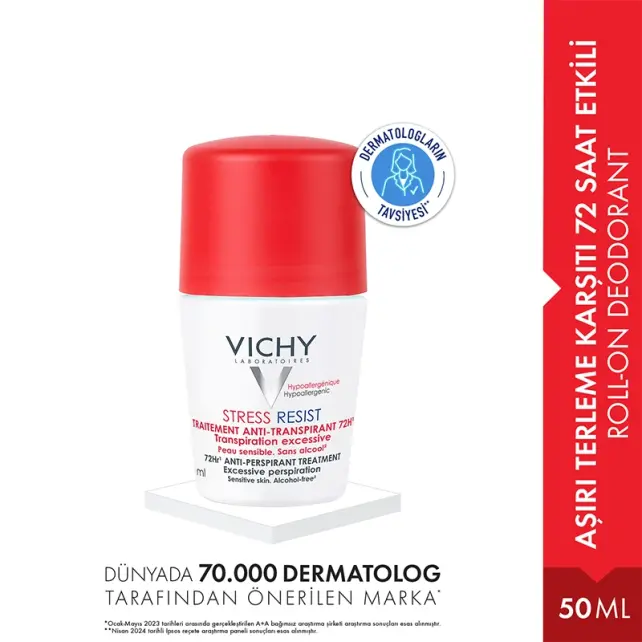 Vichy Stress Resist 72H - Terleme Karşıtı Deodorant Roll-On Yoğun Kontrol 50ml - 2
