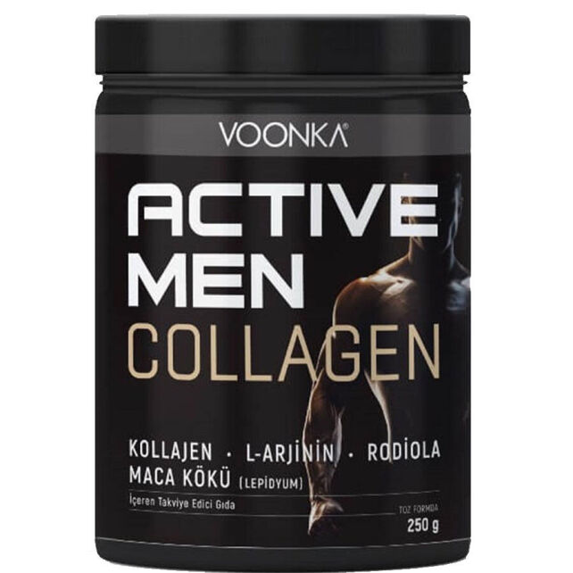 Voonka Active Men Collagen - Takviye Edici Gıda Yeşil Elma 250gr Voonka Active Men Collagen - Takviye Edici Gıda Yeşil Elma 250gr