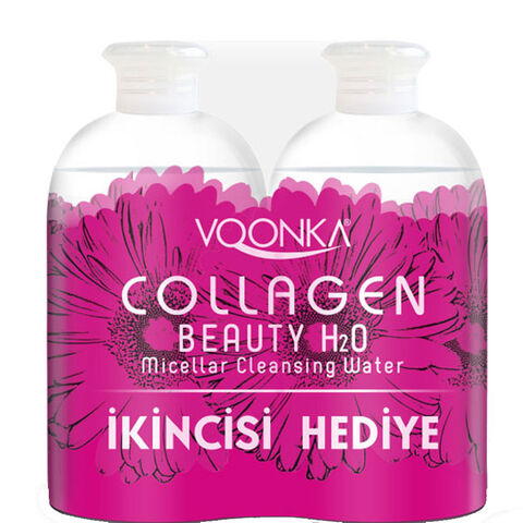 Voonka Beauty Collagen H2O Micellar Cleansing Water - Temizleyici Misel Su 2x500ml Voonka Beauty Collagen H2O Micellar Cleansing Water - Temizleyici Misel Su 2x500ml
