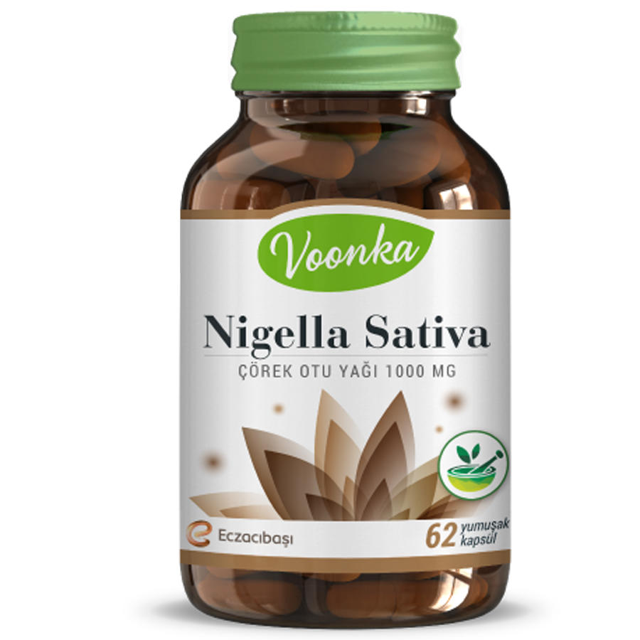 Voonka Nigella Sativa Çörek Otu Yağı 62 Kapsül Voonka Nigella Sativa Çörek Otu Yağı 62 Kapsül