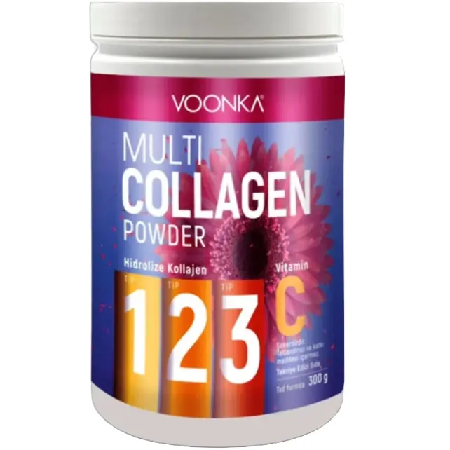Voonka Multi Collagen Powder Vitamin C - Takviye Edici Gıda 300g - 1