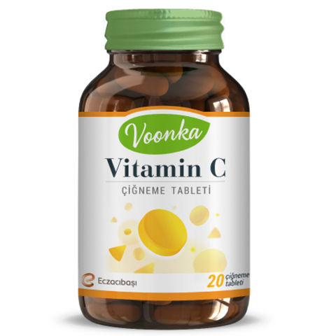 Voonka Vitamin C 20 Çineme Tableti Voonka Vitamin C 20 Çineme Tableti