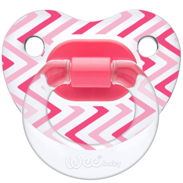 Wee Baby Damaklı Emzik - Şeffaf Pembe 6-18 Ay - 1