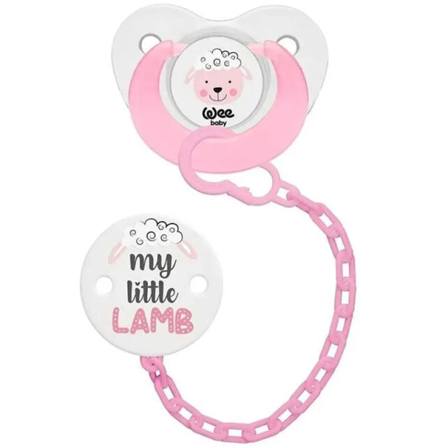 Wee Baby Emzik ve Askı Seti Pembe - 1