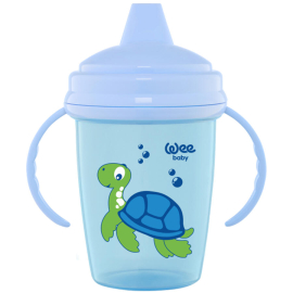 Wee Baby Enjoy Akıtmaz PP Alıştırma Bardağı - Mavi 240ml - Weebaby