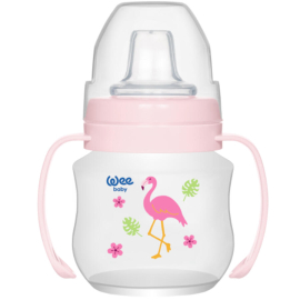 Wee Baby PP Akıtmaz Alıştırma Bardağı - Pembe 125ml - Weebaby