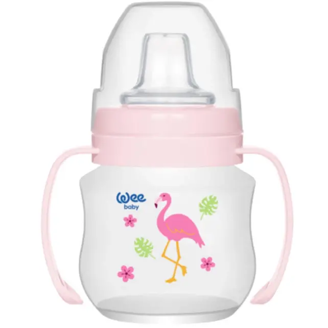 Wee Baby PP Akıtmaz Alıştırma Bardağı - Pembe 125ml - 1