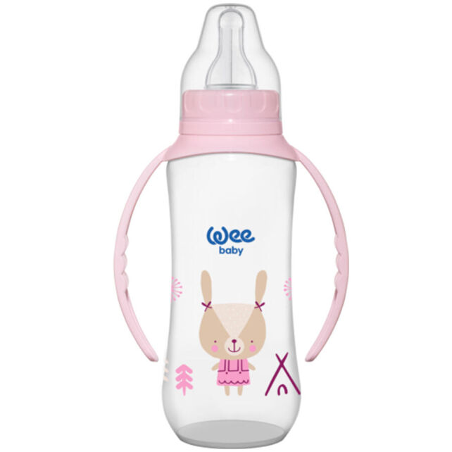 Wee Baby PP Kulplu Biberon - Pembe 270ml 6-18 Ay - 1