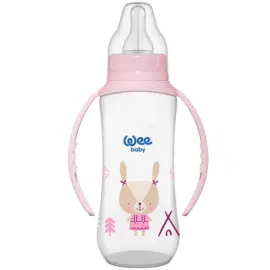 Wee Baby PP Kulplu Biberon - Pembe 270ml 6-18 Ay - Weebaby