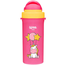 Wee Baby Renkli Pipetli Bardak Pembe 300ml 6+ Ay - Weebaby