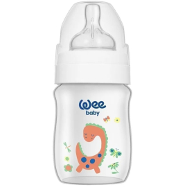 Weebaby Klasik Geniş Ağızlı PP Biberon - Beyaz 150ml 0-6+Ay - Weebaby