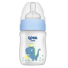 Weebaby Klasik Geniş Ağızlı PP Biberon - Mavi 150ml 0-6+Ay - Weebaby