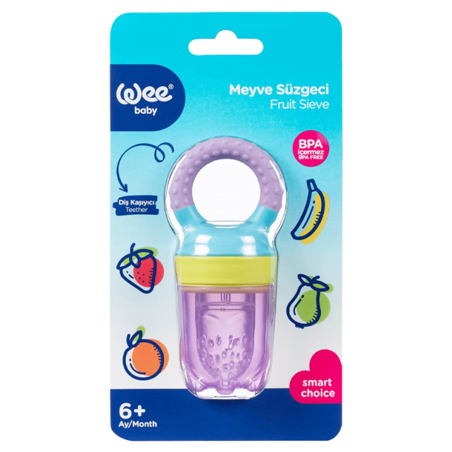 Weebaby Meyve Süzgeci 6+Ay - Mor - 1