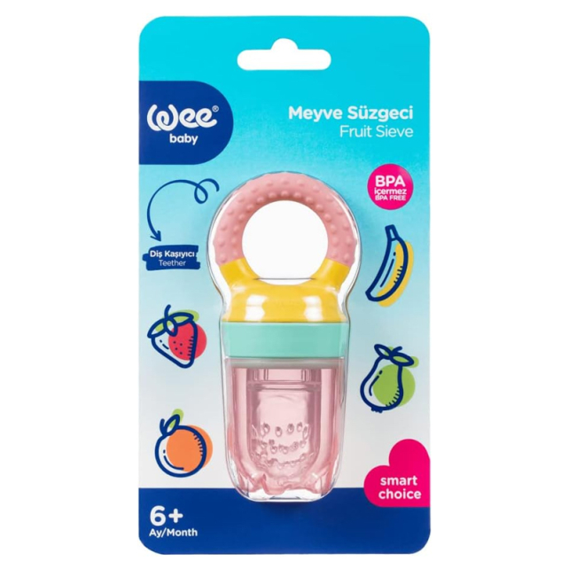 WeeBaby Meyve Süzgeci 6+Ay - Pembe - 1