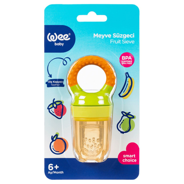 Weebaby Meyve Süzgeci 6+Ay - Turuncu Yeşil - 1