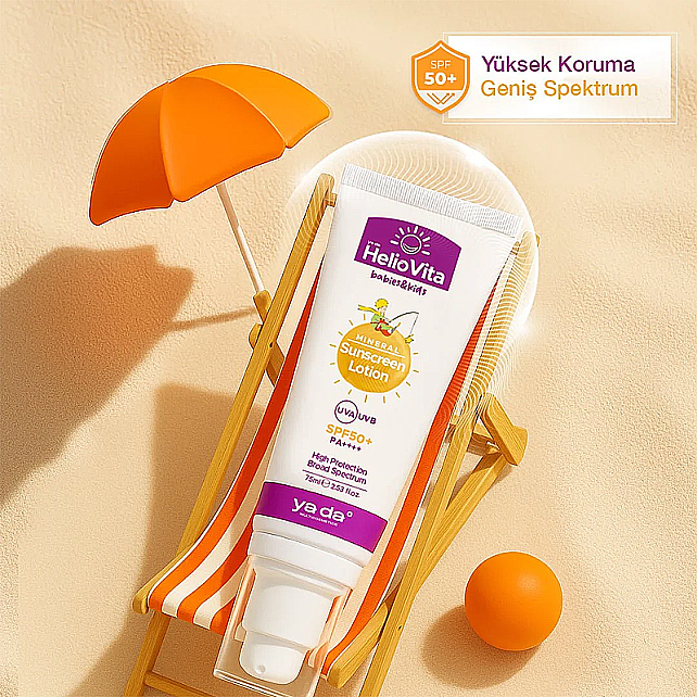 ya da multicosmetics Heliovita Babies Kids SPF 50 - Bebek ve Çocuklar İçin Mineral Güneş Koruyucu 75ml - 3