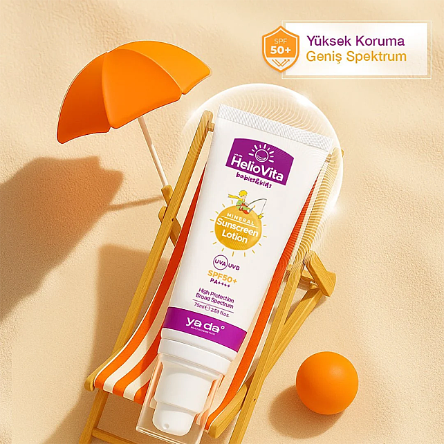 ya da multicosmetics Heliovita Babies Kids SPF 50 - Bebek ve Çocuklar İçin Mineral Güneş Koruyucu 75ml - 3
