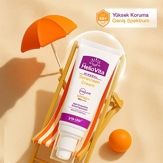 ya da multicosmetics Heliovita SPF 50+ Mineral Güneş Koruyucu Krem 50ml - 2