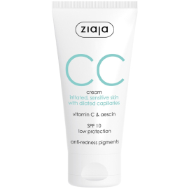 Ziaja Anti Redness Pigments CC Cream SPF 10 - Kızarıklık Karşıtı Renkli Nemlendirici 50ml - Ziaja
