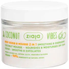 Ziaja Coconut Vibes Body Scrub & Mousse 2in1 - Vücut Peelingi 270ml - Ziaja