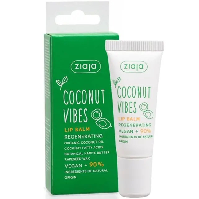 Ziaja Coconut Vibes Lip Balm Regenerating - Dudak Kremi 10ml - 2