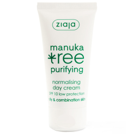 Ziaja Manuka Tree Purifying Normalising Day Cream SPF 10 - Manuka Gündüz Kremi 50ml - Ziaja