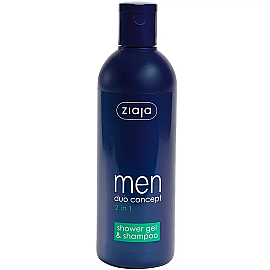 Ziaja Men 2 In 1 Shower Gel & Shampoo - Erkekler İçin Duş Jeli ve Şampuan 300ml - Ziaja