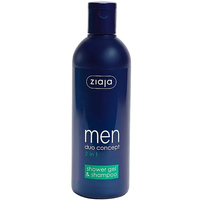 Ziaja Men 2 In 1 Shower Gel & Shampoo - Erkekler İçin Duş Jeli ve Şampuan 300ml - 1