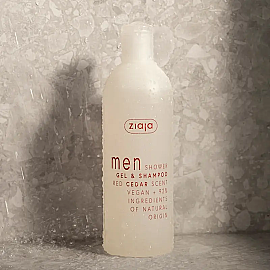Ziaja Men 2 In 1 Shower Gel & Shampoo - Erkekler İçin Kırmızı Sedir Duş Jeli ve Şampuan 400ml - 2