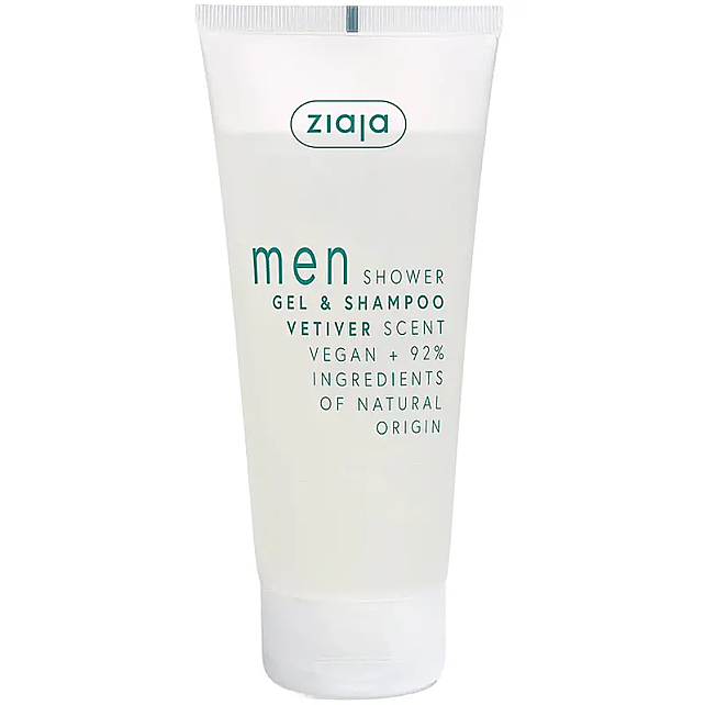 Ziaja Men 2 In 1 Shower Gel & Shampoo - Erkekler İçin Nane Özlü Duş Jeli ve Şampuan 200ml - 1